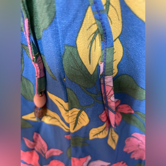 Maaji Floral Star Flower Maxi Dress Lace Up Back Medium NWT $138 - Picture 15 of 15